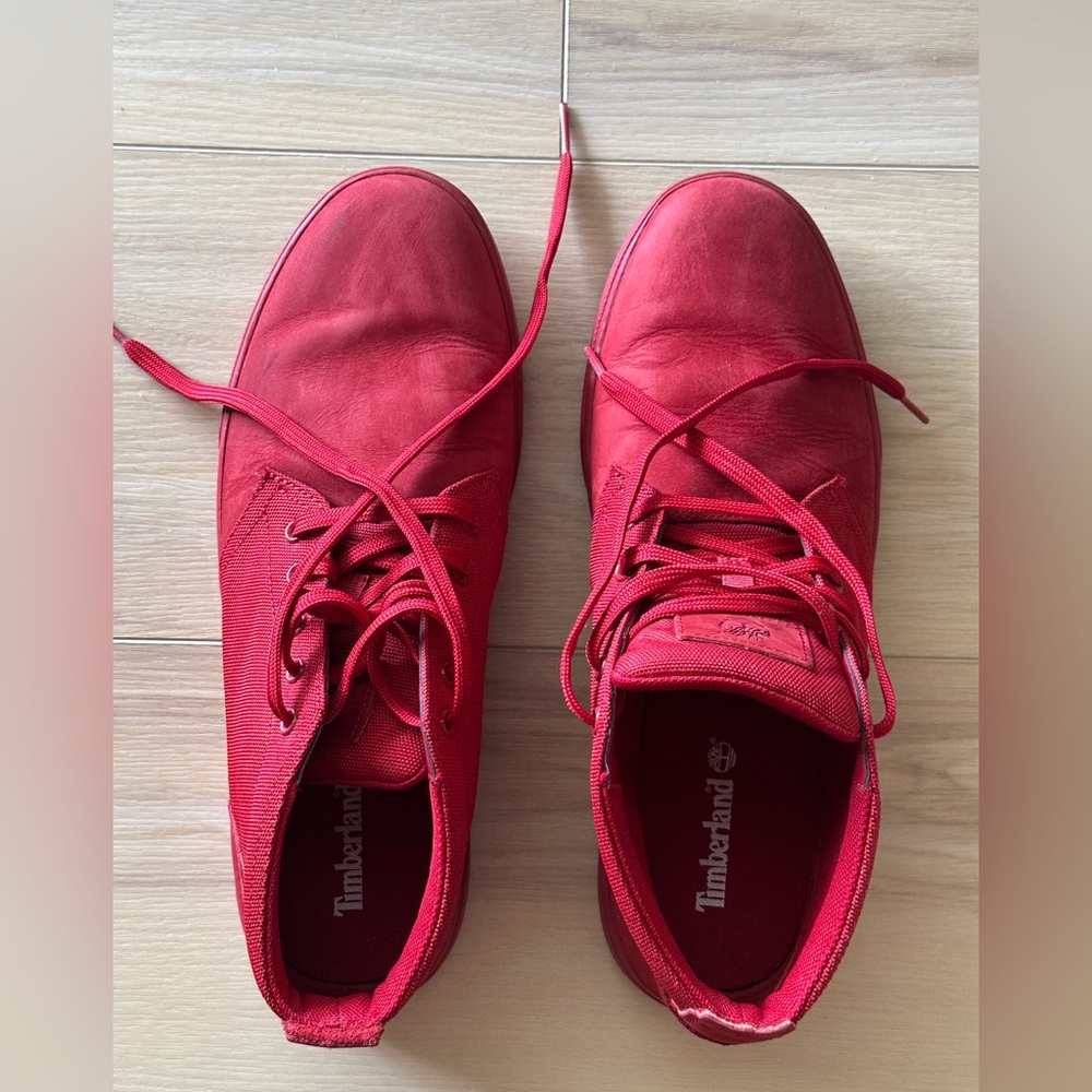 Timberland Bold Red Lace-Up Shoes